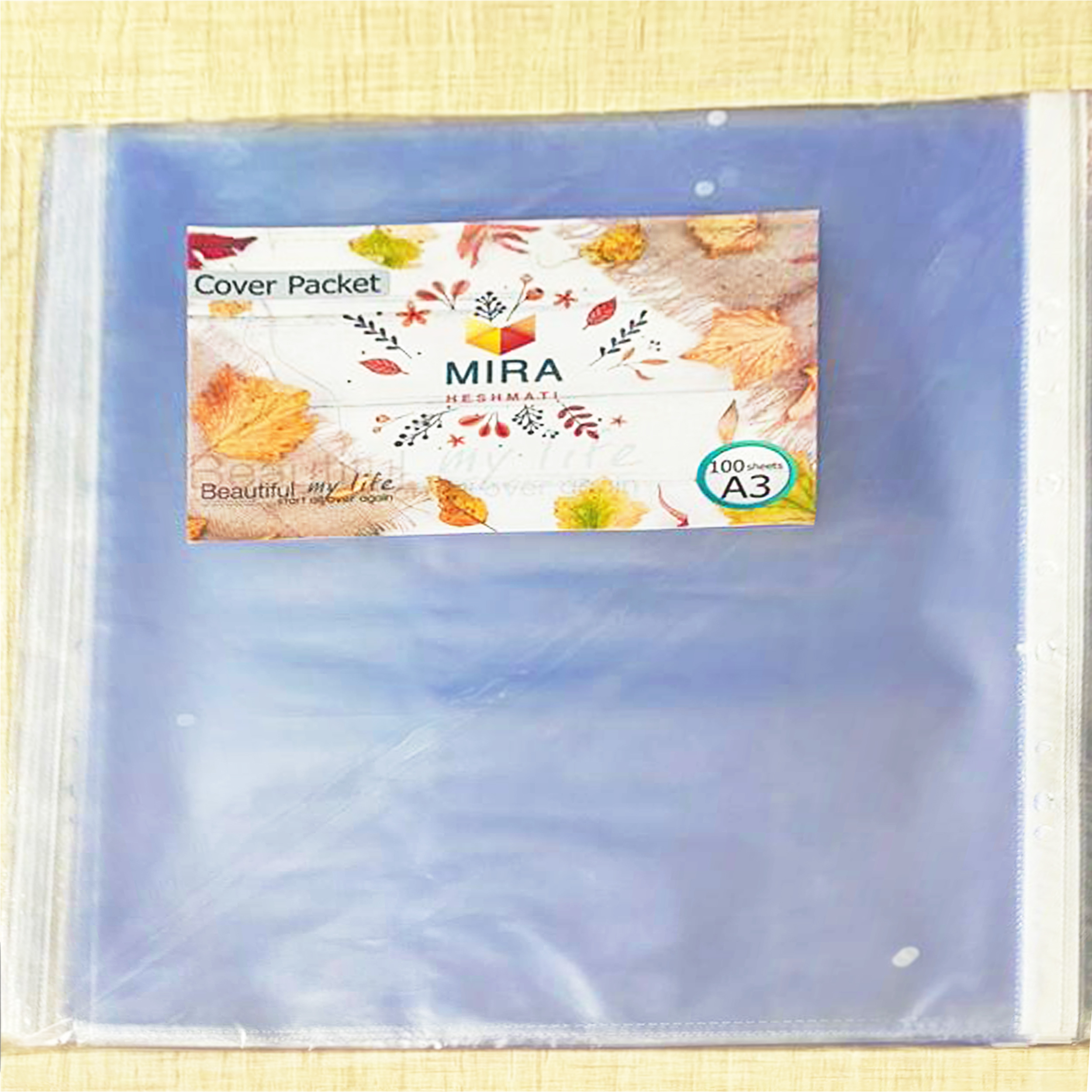 کاور کاغذ A3 میرا مدل C100A3 بسته 100 عددی