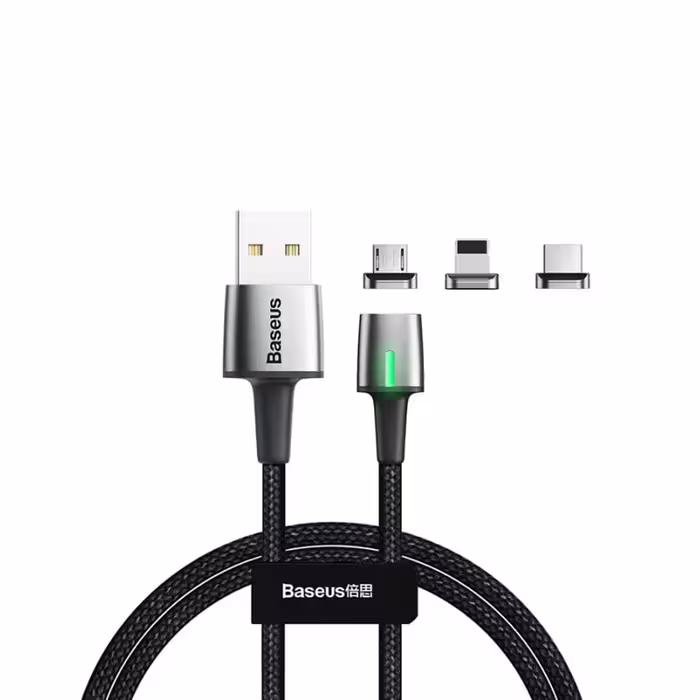 کابل شارژ مغناطیسی بیسوس Baseus Zinc Magnetic Cable Kit 2m