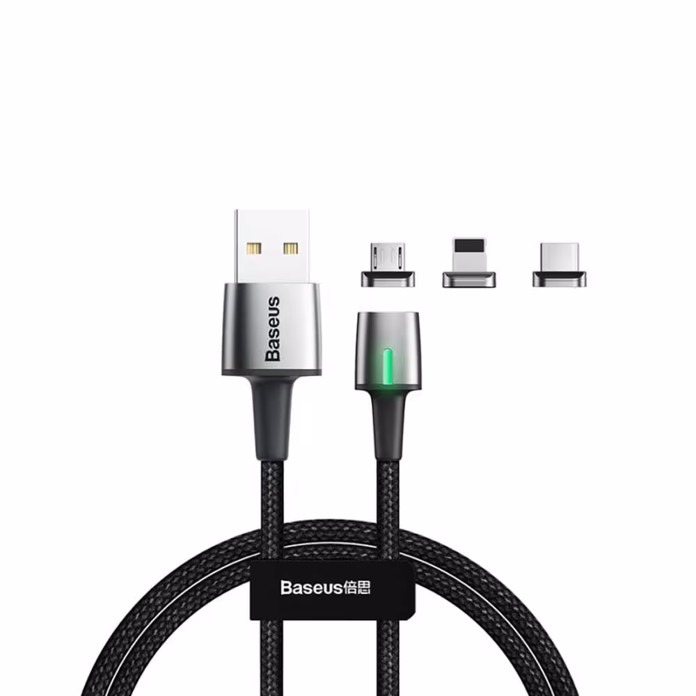 کابل شارژ مغناطیسی بیسوس Baseus Zinc Magnetic Cable Kit 2m