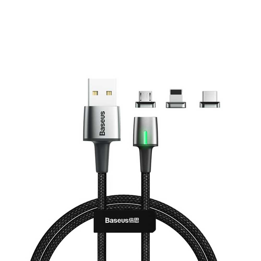 کابل شارژ مغناطیسی بیسوس Baseus Zinc Magnetic Cable Kit 2m