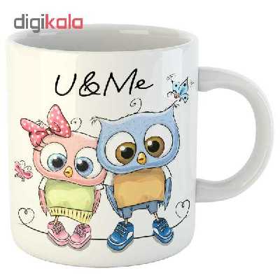 ماگ طرح جغد کد 04