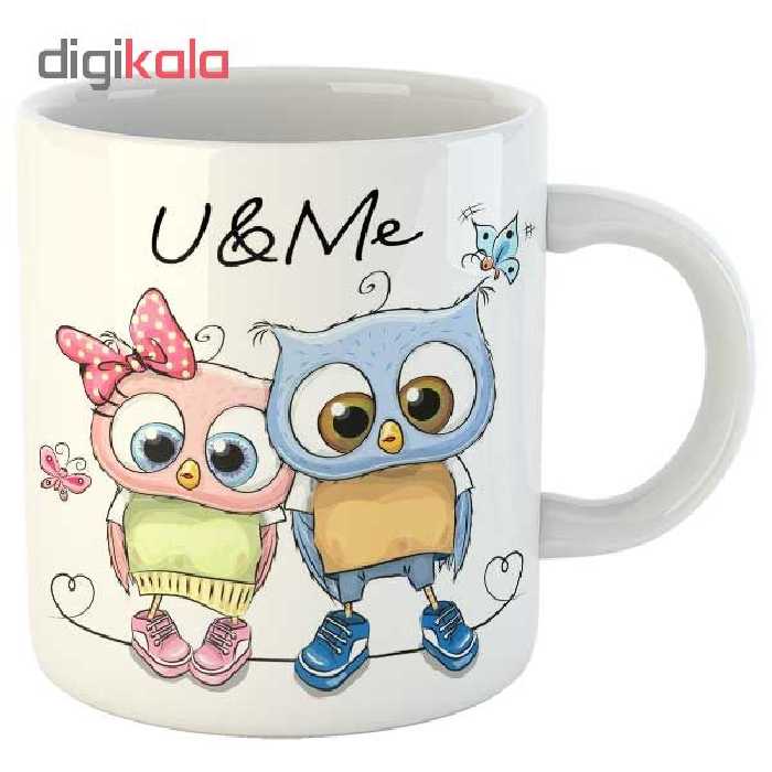 ماگ طرح جغد کد 04