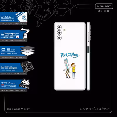 برچسب پوششی ماهوت مدل Rick and Morty-FullSkin مناسب برای گوشی موبایل سامسونگ Galaxy M13 (India)