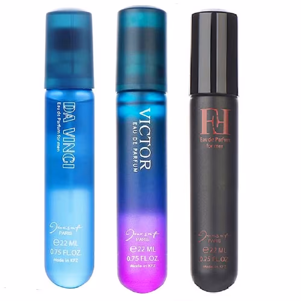 عطر جیبی مردانه ژک ساف مدل J2 حجم 22 میلی لیتر مجموعه 3 عددی