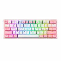 کیبورد مکانیکال گیمینگ ردراگون K616 FIZZ Pro WHITE/PINK RGB