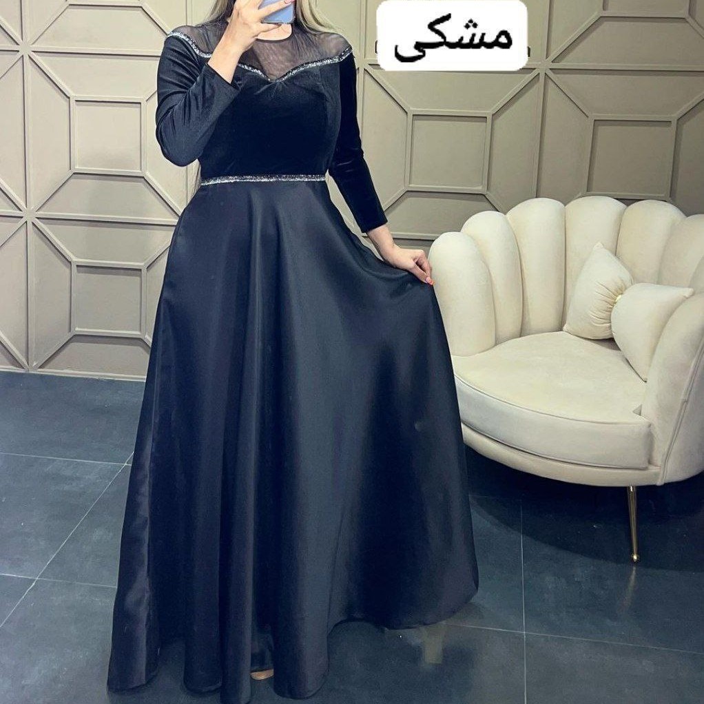 لباس مجلسی ساتن مدل رویا سایزبندی 36 الی 42 رنگبندی ژورنال-ماکسی مجلسی مخمل-ماکسی مجلسی ساتن-پیراهن مجلسی زنانه پوشیده