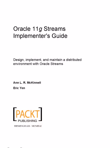 خرید و دانلود نسخه کامل کتاب Oracle 11g Streams Implementer’s Guide