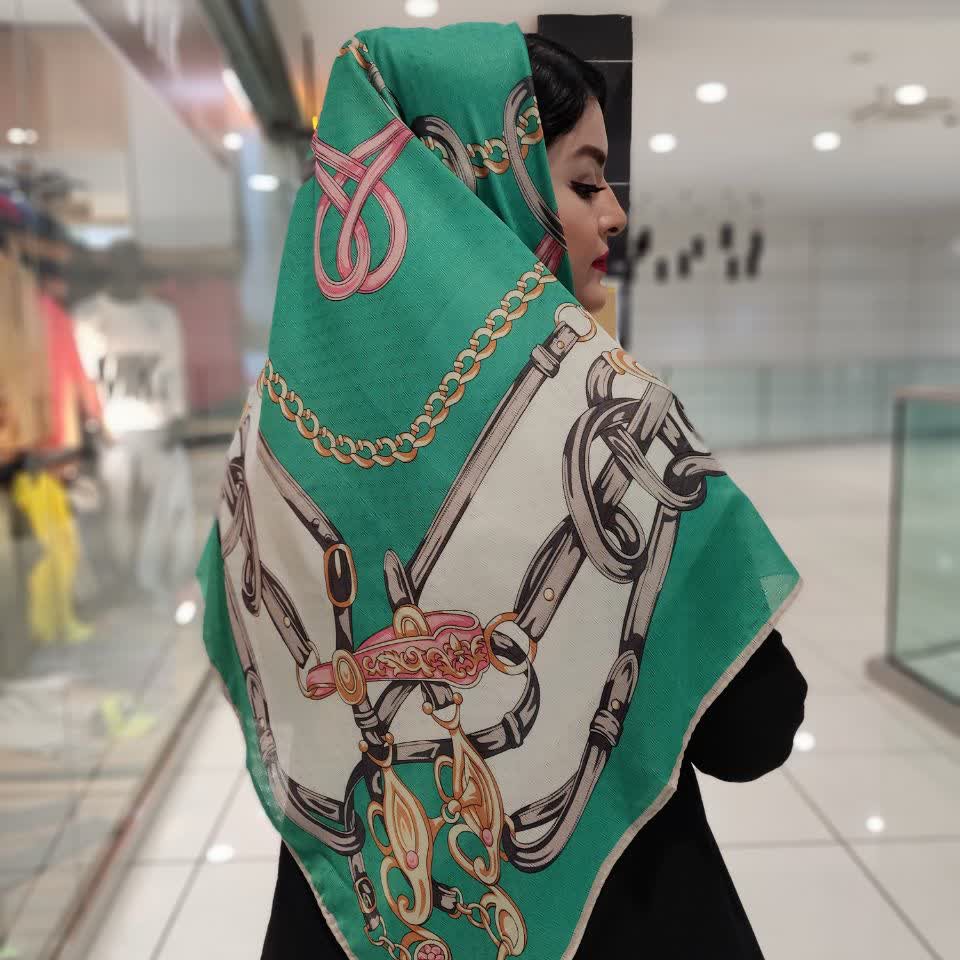 روسری زنانه مجلسی شیک زنجیری
