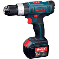 دریل پیچ گوشتی شارژی 18 ولت Lilon (باطری لیتیوم سامسئنگ کره) ضدآب رونیکس مدل 8618