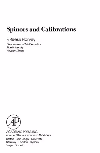 خرید و دانلود نسخه کامل کتاب Spinors and calibrations