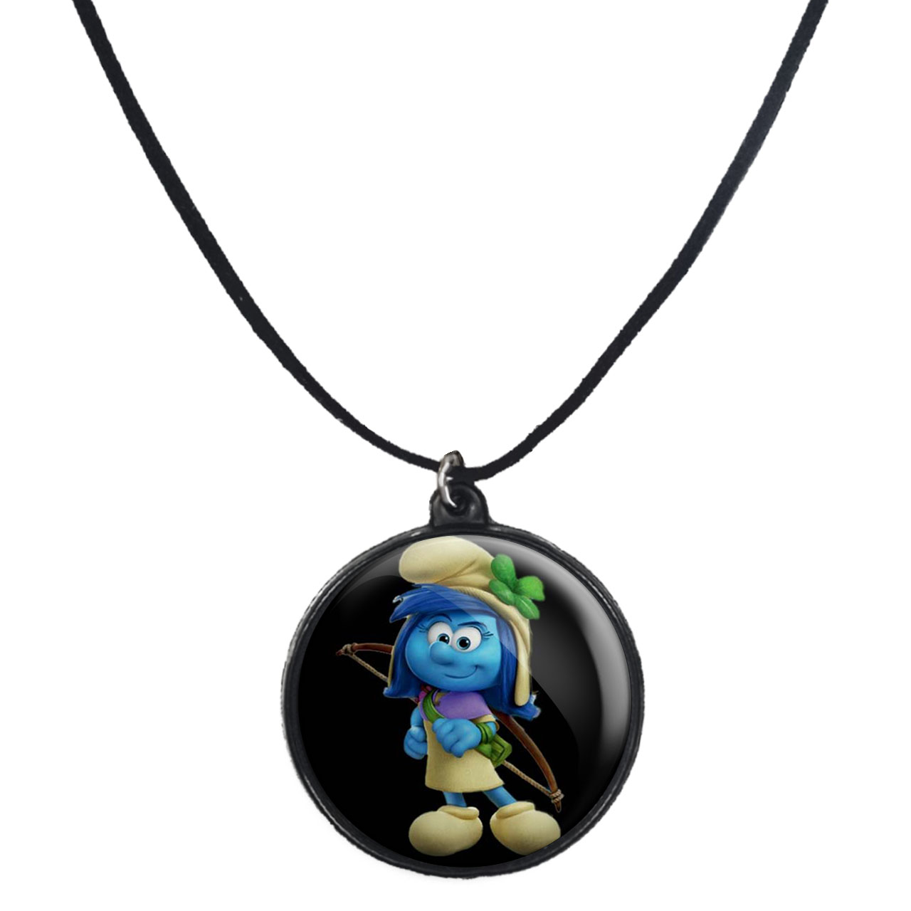 گردنبند پرمانه طرح اسمورف کد pmb.10546