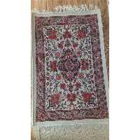 جفت فرش دست بافت طرح معروف قالی بیجار بانام گل فرنگ