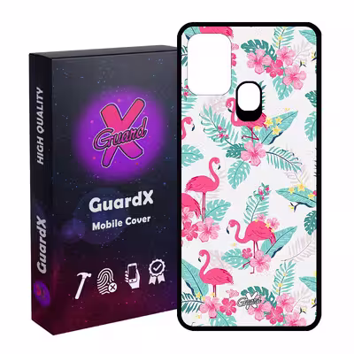 کاور گارد ایکس طرح فلامینگو مدل Glass10274 مناسب برای گوشی موبایل سامسونگ Galaxy M31 / M31 Prime / F41