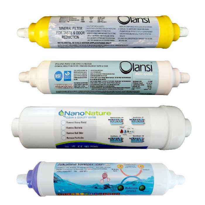 فیلتر دستگاه تصفیه کننده آب مدل FOW-4N مجموعه 4 عددی