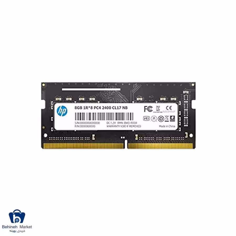 رم لپ تاپ اچ پی مدل S1 8GB DDR4-2400MHz-cl17-Single Channel