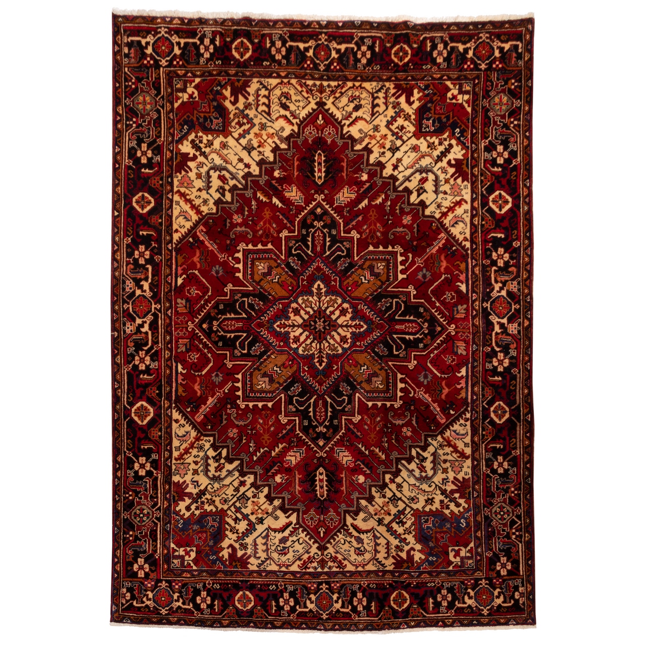 فرش قدیمی دستباف شش متری سی پرشیا کد 123124