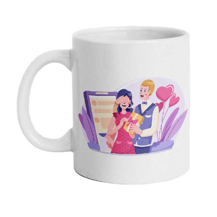 ماگ دارلی طرح عاشقانه مدل MG2592