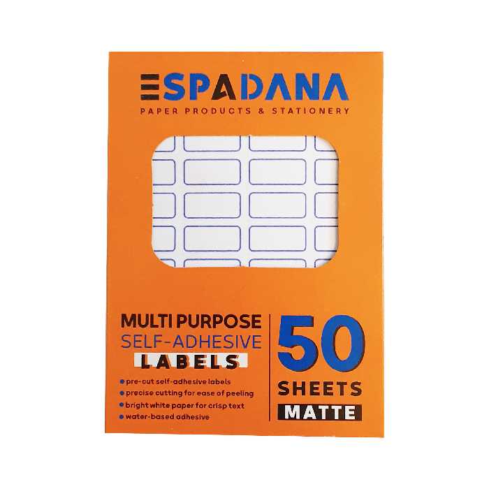 برچسب اسپادانا کد 102 بسته 50 عددی