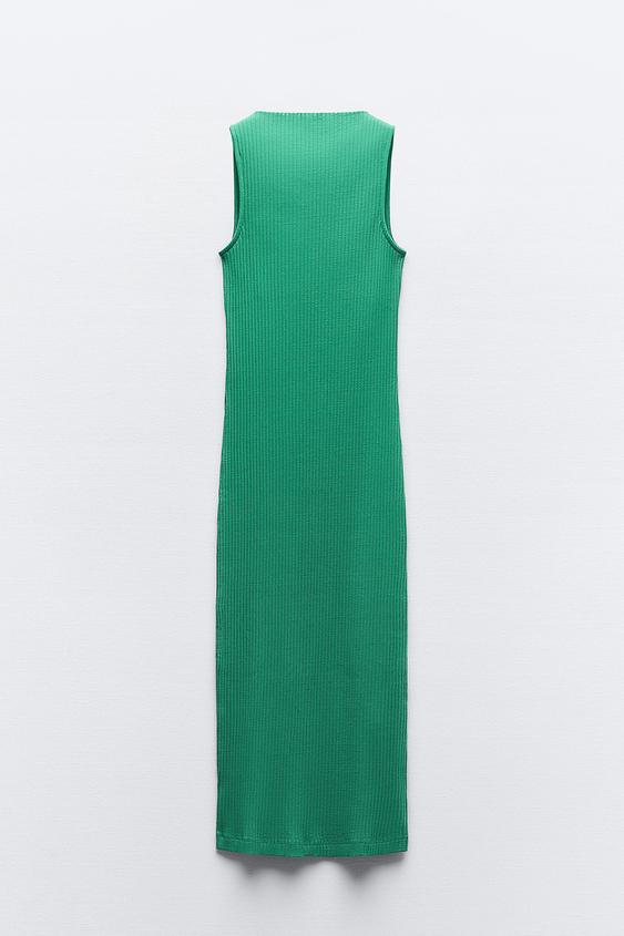 لباس زنانه زارا RIBBED MIDI DRESS | تهران زارا TehranZara