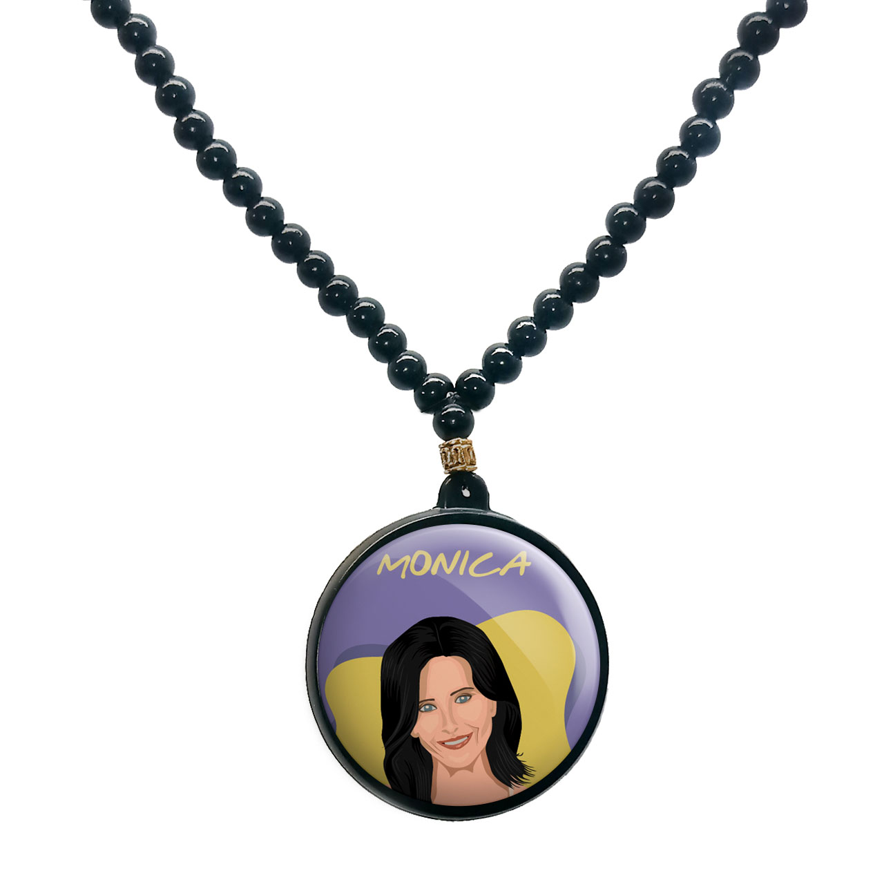 گردنبند پرمانه طرح فرندز کد pmd.18969 مدل دو طرفه