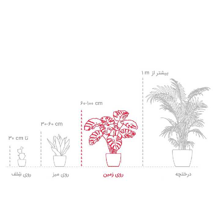 گلدان بنجامین آمستل گلیتال مدل GTL127