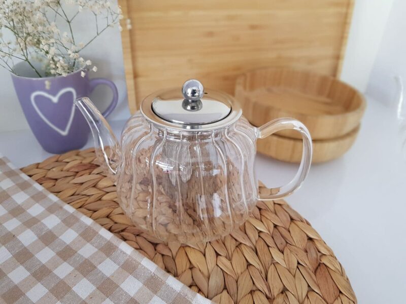 قوری پیرکس 800 چیندار صافی استیل