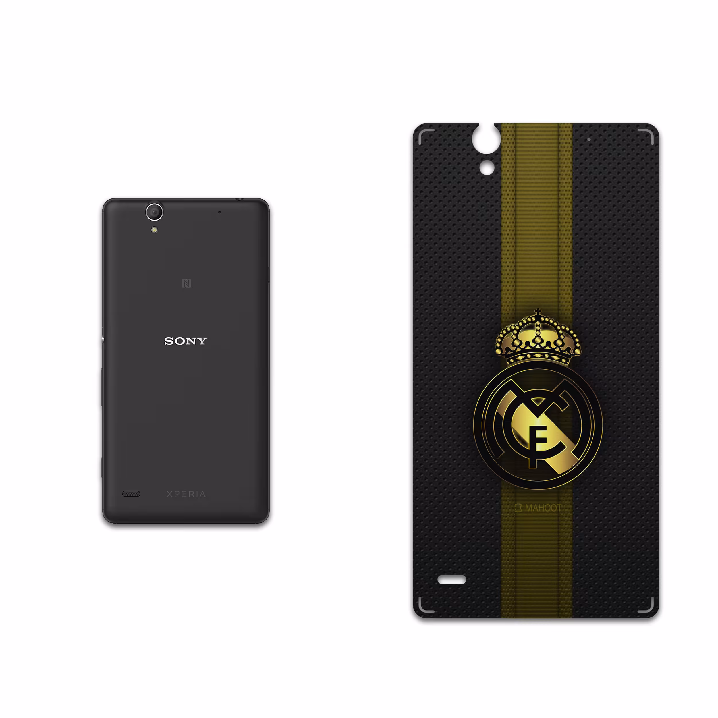 برچسب پوششی ماهوت مدل Real-Madrid-2 مناسب برای گوشی موبایل سونی Xperia C4