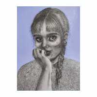 نقاشی میکس مدیا مدل نجابت