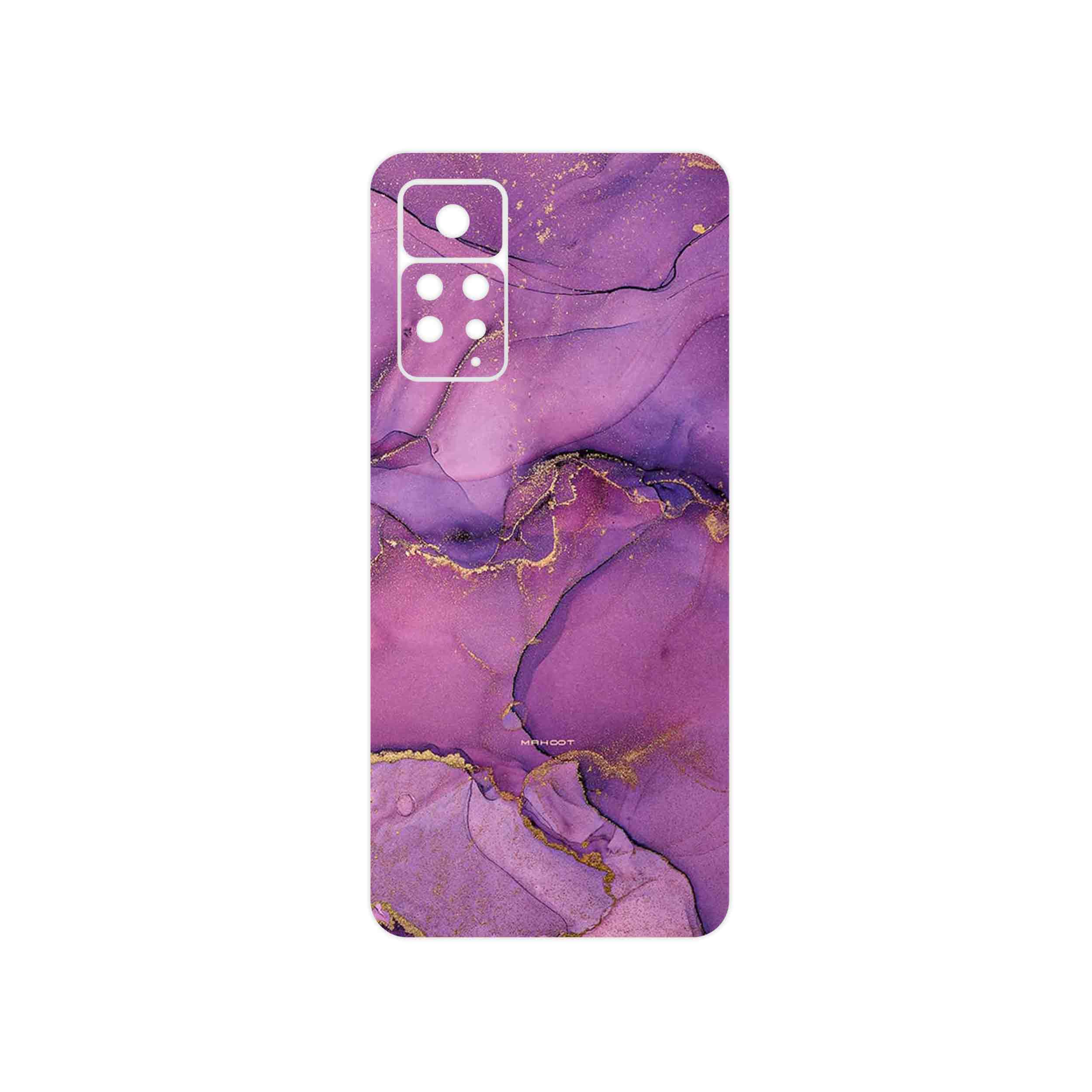 برچسب پوششی ماهوت مدل Purple Marble مناسب برای گوشی موبایل شیائومی Redmi Note 11 Pro Plus 5G (India)