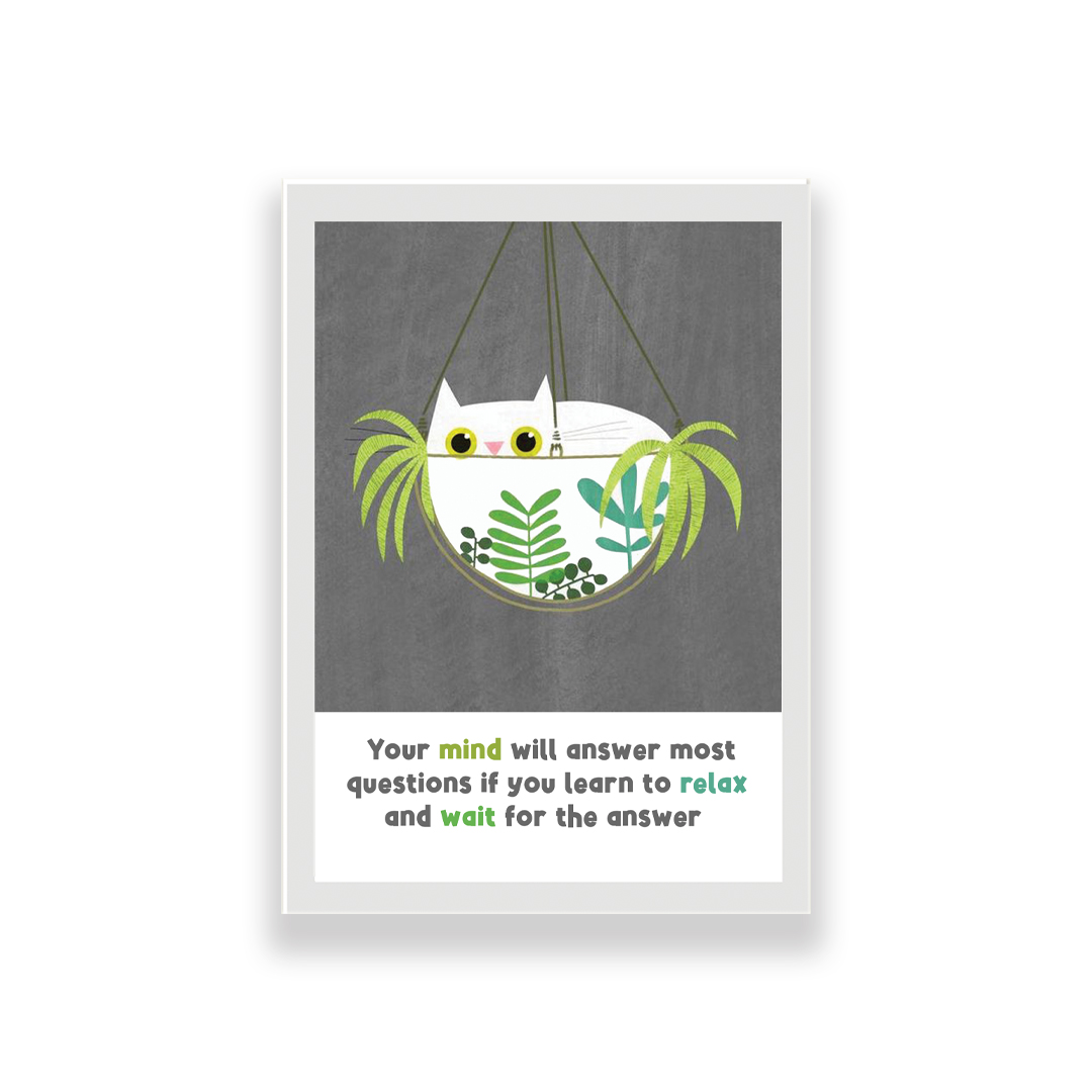 تابلو طرح فانتزی گربه