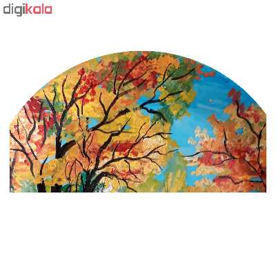 بشقاب سفالی طرح منظره کد D19-S25