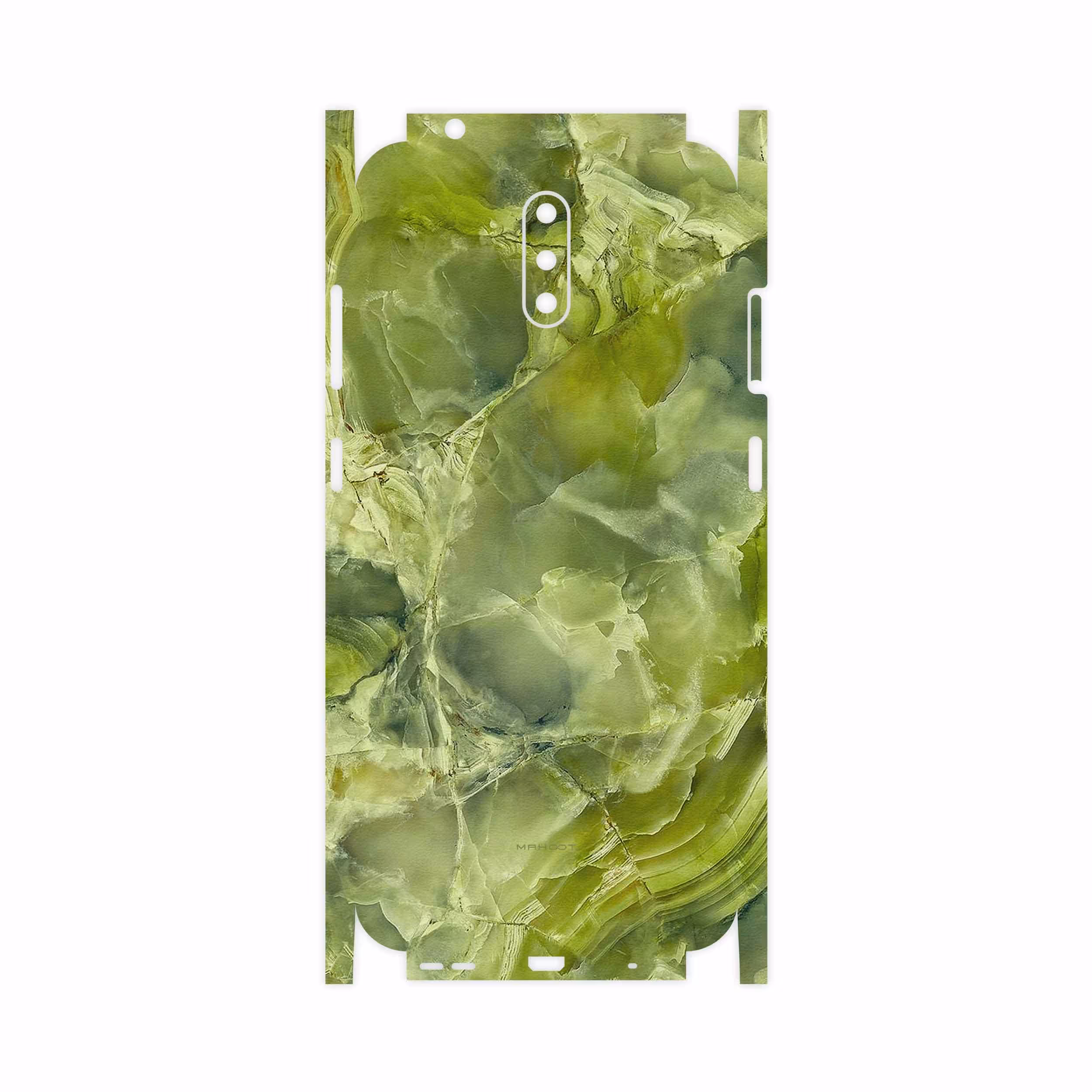 برچسب پوششی ماهوت مدل Green Crystal Marble-FullSkin مناسب برای گوشی موبایل نوکیا 2.3