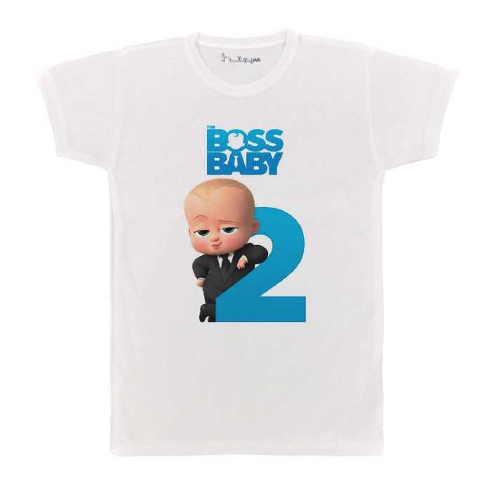 تی شرت بچگانه پرمانه طرح بچه رئیس کد pmt.4176