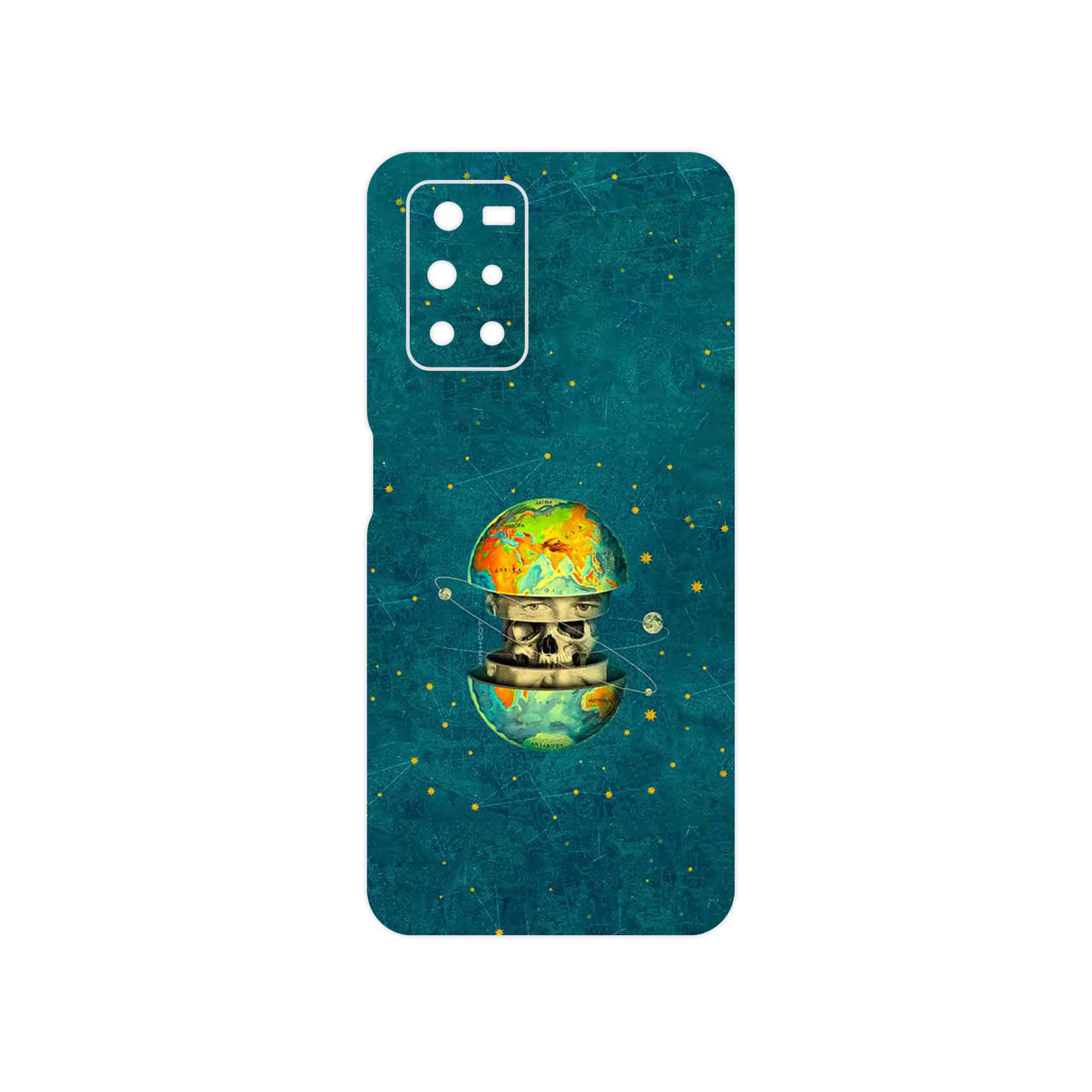 برچسب پوششی ماهوت مدل Collage of Earth Face مناسب برای گوشی موبایل شیائومی Redmi Note 11 4G