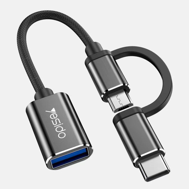 مبدل OTG microUSB/ USB-C به USB 3.0 یسیدو