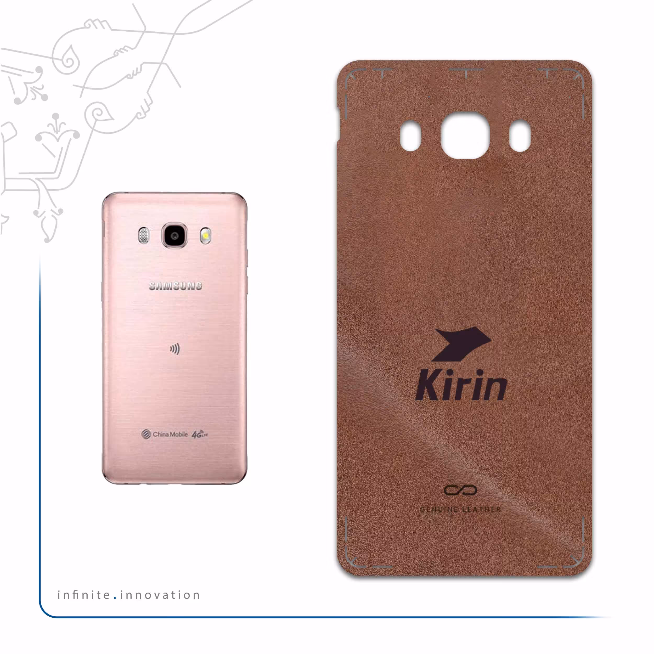 برچسب پوششی ماهوت مدل MNL-KRN مناسب برای گوشی موبایل سامسونگ Galaxy J5 2016