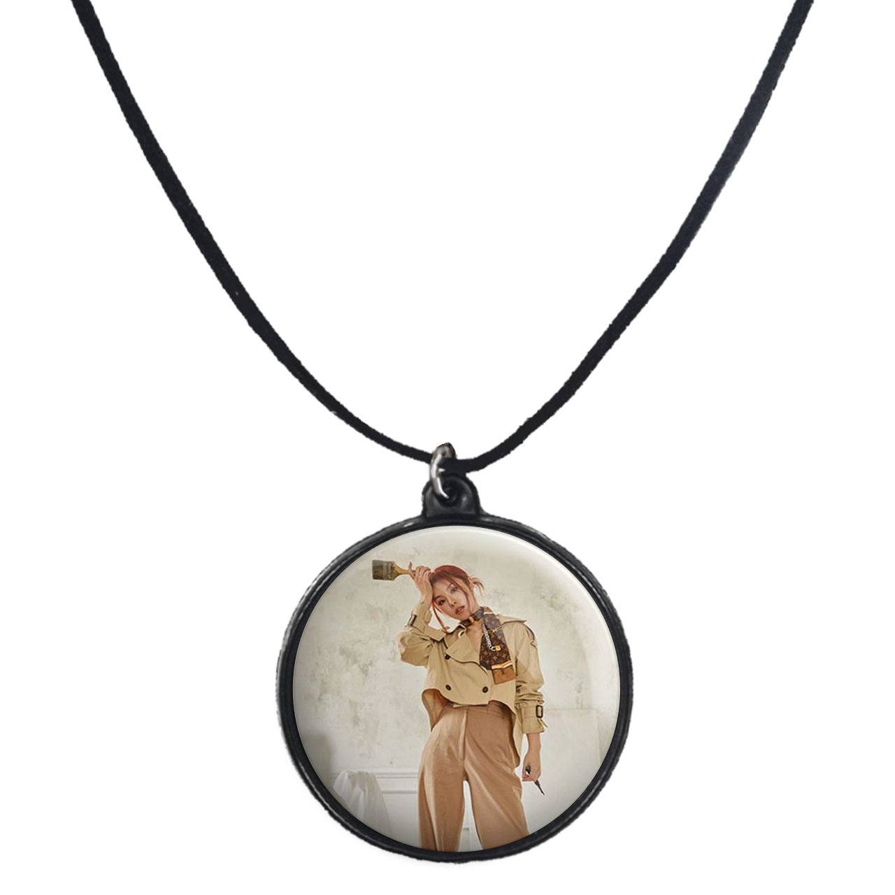 گردنبند پرمانه طرح mamamoo کد pmb.13473 مدل دو طرفه