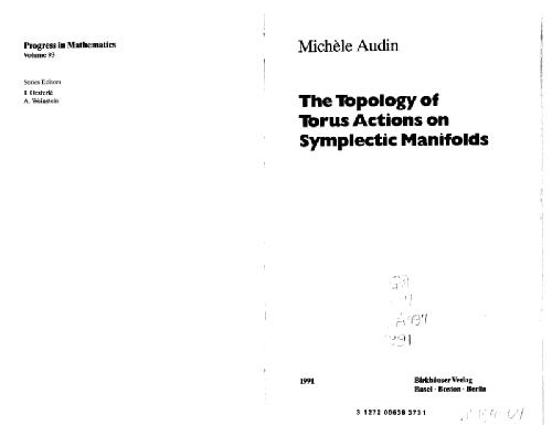 خرید و دانلود نسخه کامل کتاب The topology of torus actions on symplectic manifolds