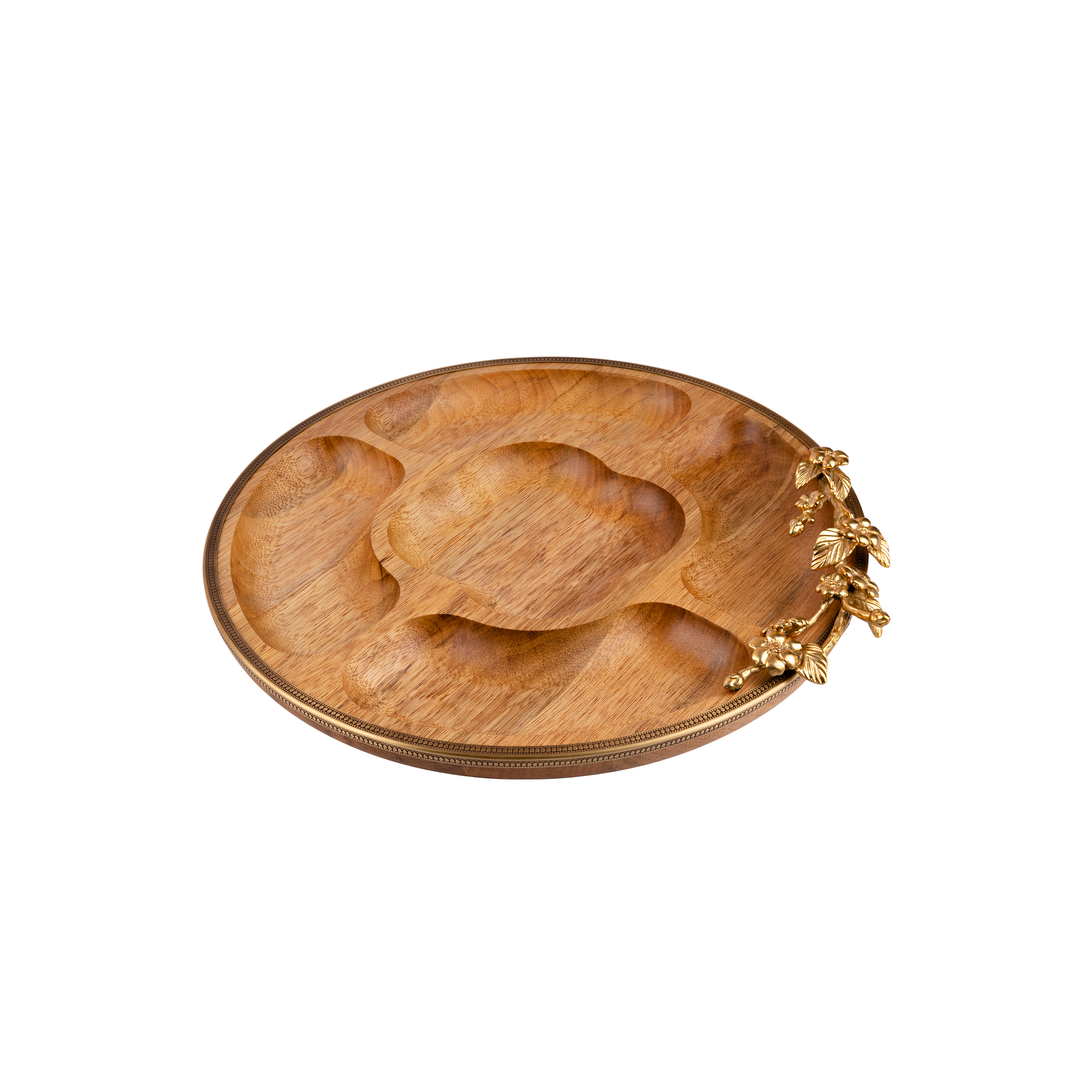 اردو خوری گلد کیش مدل بلاسم طرح گرد پنج خانه کد 829427-1