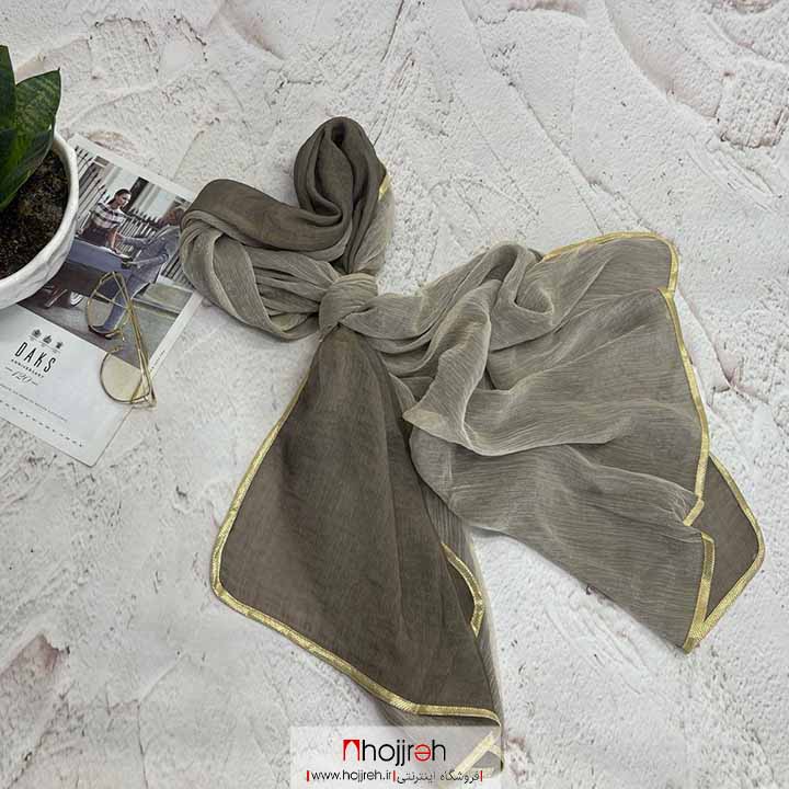 اطلاعات ، قیمت و خرید شال مزونی حریر ارگانزا دو رو وارداتی کد D256