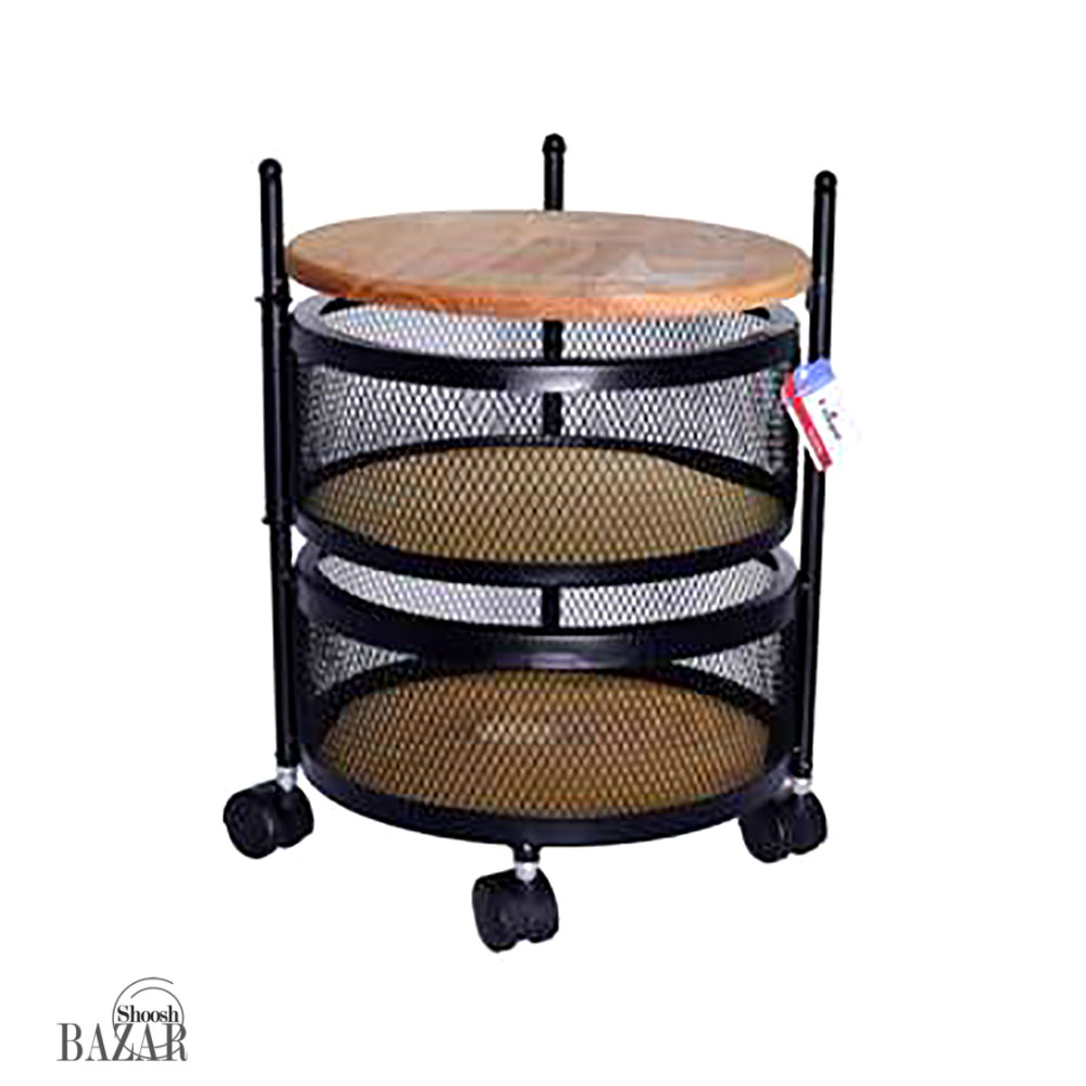 جا سیب زمینی و پیاز توری گرد 2 طبقه یونیک کد 2954