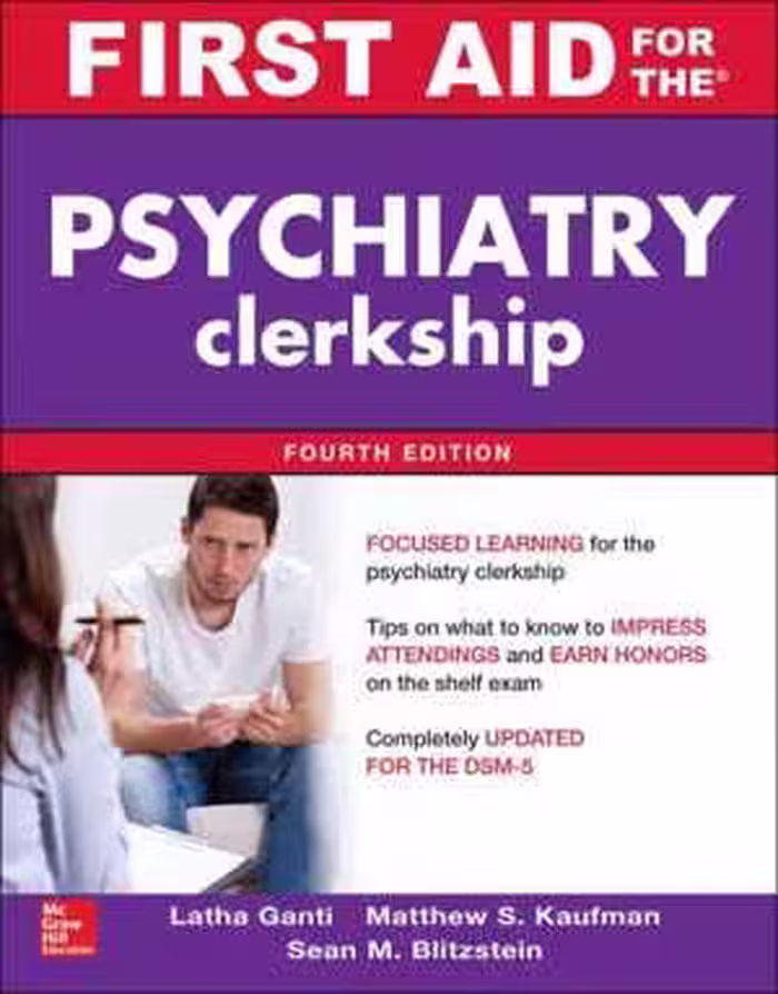 [AZW3] دانلود کتاب First Aid For The Psychiatry Clerkship, 4th ed, 2016