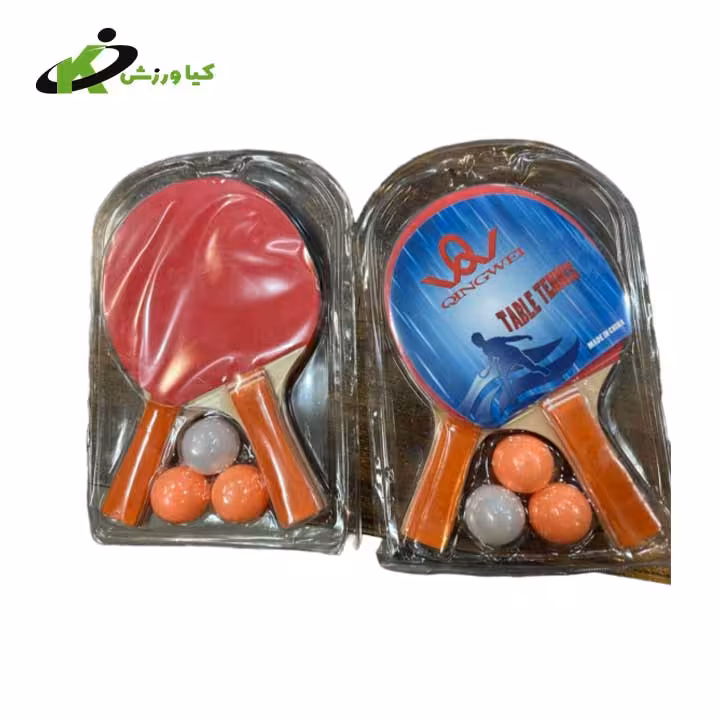 خرید راکت  پینگ پنگp.p جفتی طلقی کد KV03838