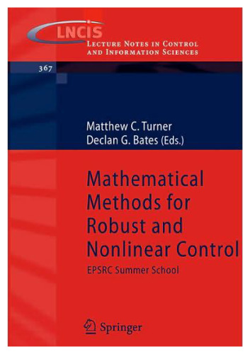 خرید و دانلود نسخه کامل کتاب Mathematical Methods for Robust and Nonlinear Control: Epsrc Summer School