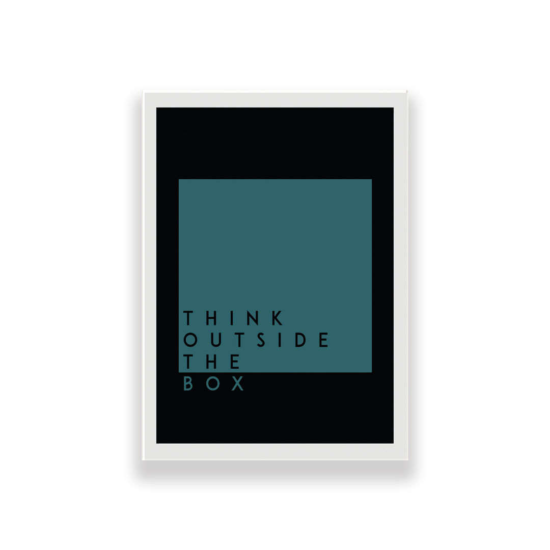 تابلو طرح انگیزشی مدل Think outside the box