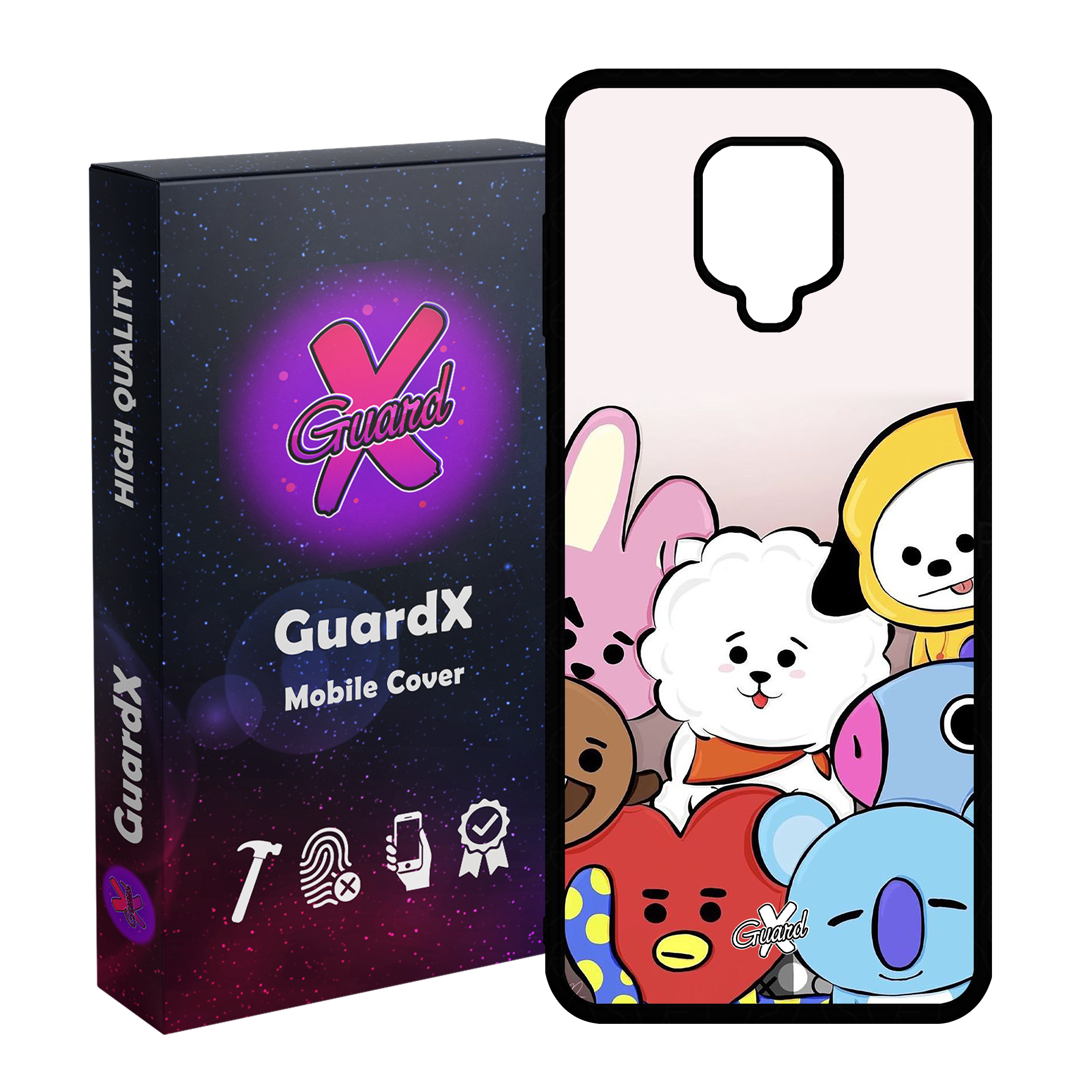 کاور گارد ایکس مدل Glass10118 مناسب برای گوشی موبایل شیائومی Redmi Note 9S / Note 9 Pro / Note 9 Pro Max