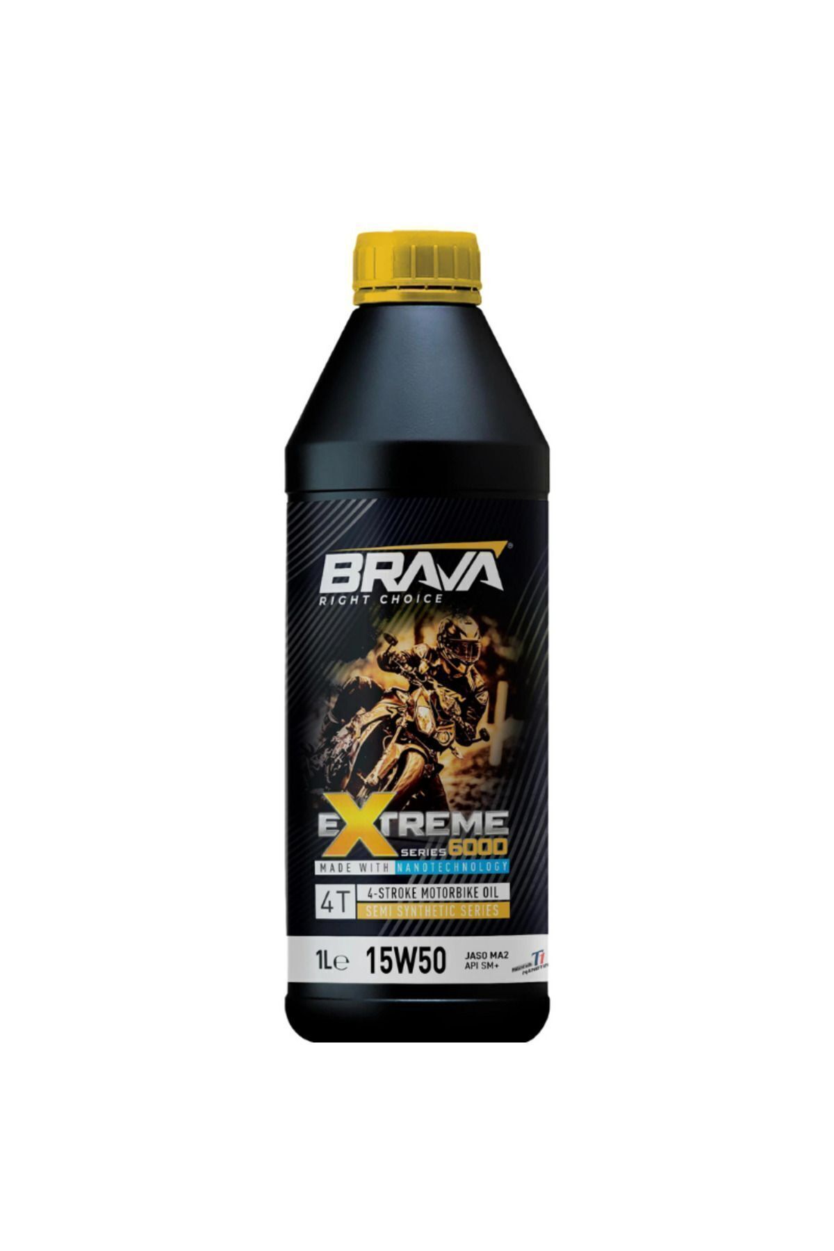 روغن و مکمل موتور افراطی 6000 4T 15W50 اورجینال براوا Brava