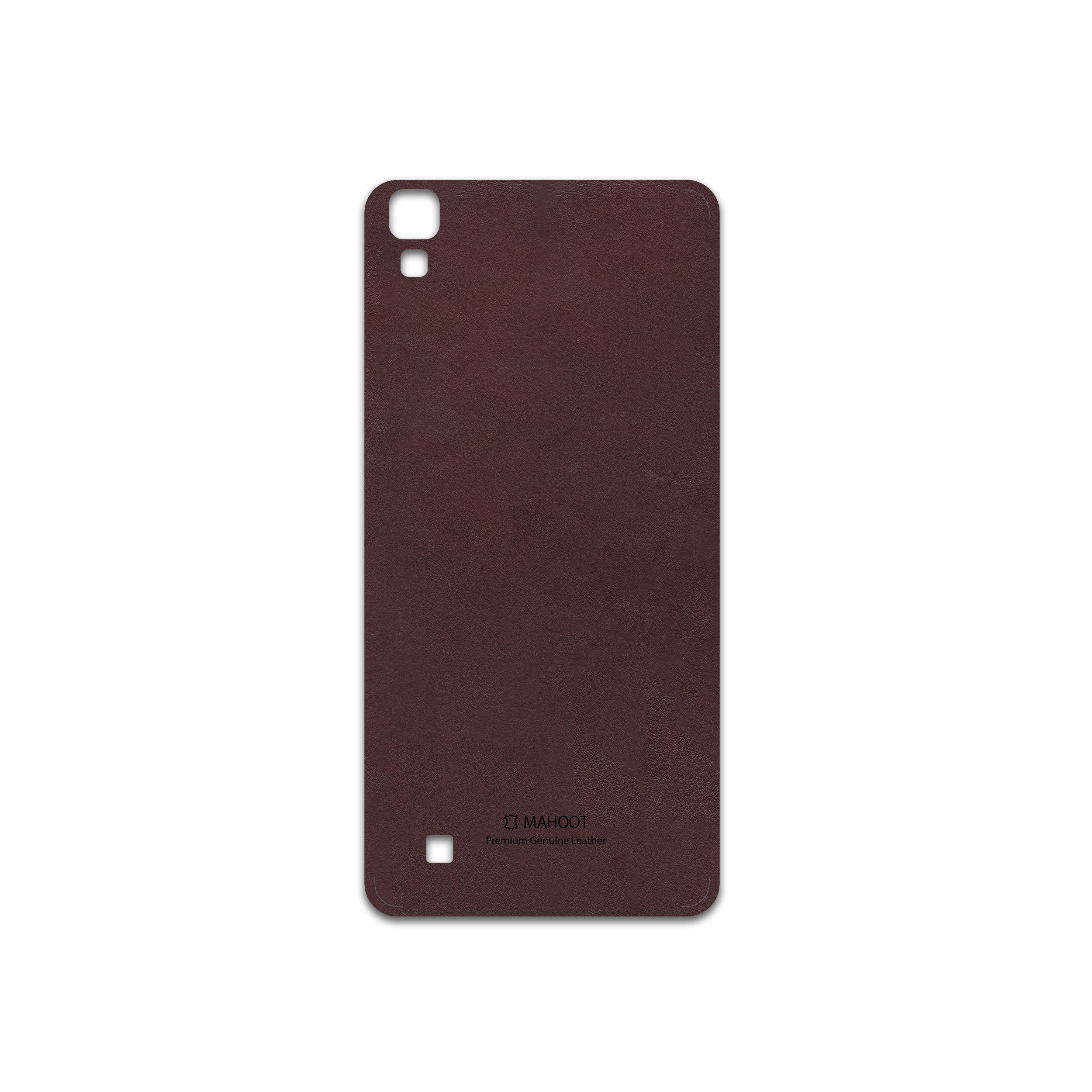 برچسب پوششی ماهوت مدل Matte-Dark-Brown-Leather مناسب برای گوشی موبایل ال جی X Power