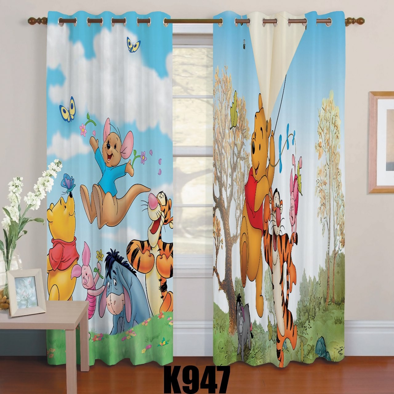 رو تختی یک نفره سه بعدی طرح جنگل زیبا 