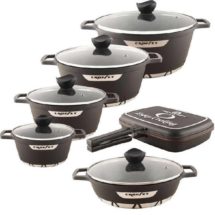 سرویس پخت و پز 12 پارچه کروپ ست مدل فلورانس کد 14 | کالا مکس